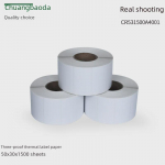 Kolmekordse kaitsega termiline isekleepuv etiketipaberirull, 50x30 mm 50x30x800 Single Row