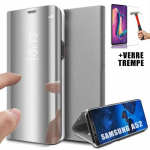 Kaitse&uuml;mbris Samsung A52 5G jaoks - PROSHOP - Peegelpind - L&auml;bipaistev aken - H&otilde;bedane - 2 karastatud klaasi h&otilde;be