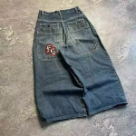 RogueWave Street Wear Ameerika Retro Cleanfit Mood Prindiga Baggy Jeans Y2K Populaarne Vabaaja Jokker Gooti K&otilde;rge V&ouml;&ouml;kohaga Laiade S&auml;&auml;rtega P&uuml;ksid S