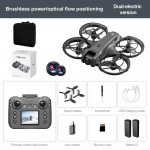 Uus MINI V666 Droon 4K Professionaalne WIFI 5G Dron Takistuste V&auml;ltimine Harjadeta K&otilde;rguse Peata Režiim RC Kvadkopter M&auml;nguasjad Kingitus 2 Battery must