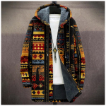 Men's thick zipper pocket jacket with pockets inserted into cotton jacket L