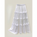 Kevadised ja s&uuml;gisesed naiste seelikud k&otilde;rge v&ouml;&ouml;kohaga &otilde;huke mitmek&uuml;lgne keskmise pikkusega sektsioon &otilde;&otilde;nsa heegeldatud A-joonega seelik pool keha seelik vihmavari seelik koogi seelik One Size