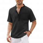 Suvine uus meeste l&uuml;hikeste varrukatega T-s&auml;rk puuvillane ja linane Led Casual meeste T-s&auml;rk Meeste hingav S-3XL US L 70-80 KG