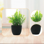 Mini Artificial Greenery Potted Plant Faux in Pot Ideal Gift Small Fake Plants for Garden