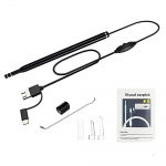 5,5 mm 3-&uuml;hes k&otilde;rvapuhastuskaamera Androidi endoskoopiakaamera USB otoskoop Boreskoop C-t&uuml;&uuml;pi k&otilde;rva otoskoop Meditsiiniline k&otilde;rvavalija