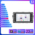 Ossuret Androidi intelligentne FM-autoraadio Ford Focus 2007 Mondeo S-max C MAX Kuga Galaxy Fiesta Transit Fusion Connect Autoradio Multimeedia Carplay jaoks B S1 8Core 3G 32G AI