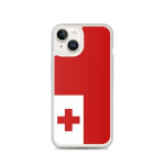 Coque pour iPhone - PIXELFORMA - iPhone 14 - Drapeau des Tonga - Silikoonist supp - Design l&eacute;ger