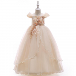 Uus suvine pits t&uuml;drukute pulmakleit &Otilde;htune pruutneitsi kleidid laste t&uuml;drukute printsessi kleidid s&uuml;nnip&auml;evapeo kost&uuml;&uuml;m 170CM punane