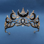 1 tk Luksuslik Gooti Kuu Tiiara Taevane Kuninganna Kroon Naistele Barokk T&auml;he Peaehe Vanaaegsete Pulmade jaoks Elegantsed Peod