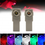 LED-auto valgusti jalgade valgusti Toyota jaoks mitmev&auml;rviline (Komplektis 2) (Punane) [Paralleelimportkaubad] punane