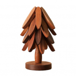 Puu Kujuline Kuumusealused Bambusest Lauaalused Kokkupandav K&ouml;&ouml;gimatt Libisemiskindel Lauapinna Kaitse Kuumadele Pottidele Tassidele