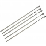 Uus praktiline 10 tk roostevabast terasest BBQ grillivarras r&ouml;stitud varras grillimiseks kebabi kebabi lamedad vardad n&otilde;ela hulgim&uuml;&uuml;k