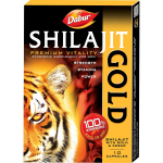Dabur Shilajit Gold Ayurveda Kapslid Tugevuse, Vastupidavuse Ja Eluj&otilde;u Toetamiseks &ndash; Looduslik Tervise Toidulisand &ndash; 10 Kapsli Pakk