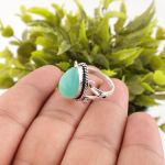 Amazoniit Kivist 925 Sterling H&otilde;be Ehted K&auml;sit&ouml;&ouml; S&otilde;rmus Kingitus S&uuml;nnip&auml;evaks RR-57-24 4