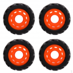 4 tk professionaalset kulumiskindlat PU-kummist ratast longboardi/mountainboardi jaoks