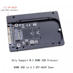 M.2 NVME SSD to U.2 SFF-8639 adapterikarp alumiiniumisulamist korpus