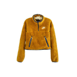 Nike Sportswear poollukuga kootud l&uuml;hike jakk Naiste jakid Pruun Kollane CJ6283-727 M