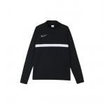 Nike Quarter-Zip Jalgpalli Treening Spordi Kiiresti Kuivav Pikkade Varrukatega T-s&auml;rk Meeste Topid Must CW6111-010 S