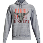 Under Armour Project Rock Johnson Treeninguga Prinditud Fliisist Kapuutsiga Dressipluus Meestele Kapuutsiga Dressipluusid Hall 1367036-035 M