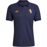 Adidas Originals SS24 Kolmas Autentne Juventus Seeria Vabaaja Spordis&auml;rk L&uuml;hikeste Varrukatega Jalgpallis&auml;rk Meeste Topid Legend-Ink IY5252 XS