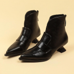 Moodsad Moodsad Ankle Boots S&uuml;gis Uus Terava Ninaga Tagumine T&otilde;mblukk Libisemisvastased Kulumiskindlad V&otilde;&otilde;ra J&auml;lgijad Saapad 34 must