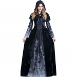 Halloweeni T&auml;iskasvanute Surmaingel Pikk Kleit &Otilde;udus Kolju Vampiir Cosplay Kost&uuml;&uuml;m Baari Lava Kost&uuml;&uuml;m S