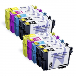 TONERMEDIA - x10 Cartouches pour Epson T1291 T1292 T1293 T1294 T1295 Compatible Epson WF-3520 SX235W SX435W BX305FW SX525WD SX420W