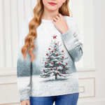 J&otilde;ulup&auml;eva dressipluusid lastele poistele ja t&uuml;drukutele kootud kampsun armas s&auml;rk s&uuml;gis &uuml;mara kaelusega pusa topid 90 valge