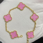 Uus versioon Neljaleheline ristik Viie &otilde;iega k&auml;ev&otilde;ru Naturaalne punane ahhaat Valge p&auml;rlmutter K&auml;ev&otilde;ru Naiste laserk&auml;ev&otilde;ru V Gold