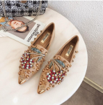 Mood 2025 Uus Suvi Naiste Korterid Terava Ninaga Mokassiinid Muulad Baleriinad Pulma Platvorm Vabaaja Naiste Kingad Suur suurus 43 35