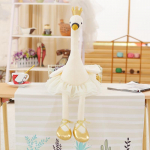 1 tk 50/80 cm Kawaii Luige Palusm&auml;nguasi Pehme T&auml;idisega Armas Loom Flamingo Kingadega Armsad Nukun&otilde;ud Kingitusteks 50cm valge