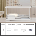 Kilpkonnakast koos p&auml;evitamis- ja ronimisplatvormidega, &ouml;koloogiline kasvatuskast, integreeritud filtriga lihtsaks hooldamiseks