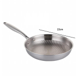 304 roostevabast terasest wok-pann, praepann, katmata k&ouml;&ouml;gin&otilde;ud, gaasipliidi induktsioonpliit, 28/30 cm, mittekleepuv pann