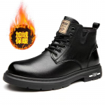 Luksuslikud meeste poolsaapad Retro Briti k&otilde;rge &uuml;laosaga meeste saapad Mood kvaliteetsed nahkjalatsid 2024 Uued v&auml;listingimustes kasutatavad meeste mootorrattasaapad 44