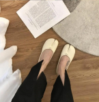Jaapani stiilis Tabi Ninja kingad Naistele Mugavad nahast lamedad kingad Split s&otilde;rgatsvarbtega mokassiinid Femme Mary Jeans Moccasins Daamide Ballerina kingad 35