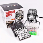 Bingo lotomasin terasest bingo m&auml;ngukorv komplekt t&auml;iskasvanutele pere suur pidu grupi meelelahutus lauam&auml;ng loterii