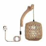 Seinavalgusti, K&auml;sitsi kootud lambivari Seinale paigaldatav lamp Ripatsvalgustid, Boho seinavalgusti