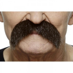 Moustache peupl&eacute;e brune pour d&eacute;guisement mexicain ou cowboy - Accessoire de d&eacute;guisement pour adulte puhas