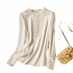 Siidist mooruspuusiiidi pluus naistele, pikkade varrukatega, temperamentsus M