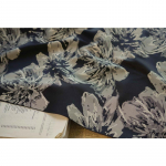 Eriline Klassikaline Retro Suurte Lilledega Drapeeritud Naiste Kleit Mugav Kangas Kevad-S&uuml;gis Mood Jakk Bukett Dekoratiivsed Kangad 90cm*145cm