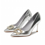 Seksikad &scaron;ampanjast k&otilde;rge kontsaga kingad terava varbaga stiletto uued rhinestone square pandlaga k&otilde;rge kontsaga kingad 40