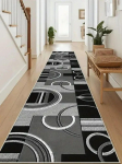 Skandinaavialik kerge luksus lihtne stiil pikk esikumat pehme mugav elutoa sissep&auml;&auml;s k&ouml;&ouml;k kodu dekoratsioon p&otilde;randamatt 60x180cm 23.6x71inch black