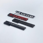 Auto pagasiruumi poritiiba kroomitud m&auml;rgi embleemi kleebis BMW EDrive 225xe i4 i3 i8 X3 X5 3 5 seeria i01 i12 i15 G30 G31 F30 G05 jaoks silver black 1pcs