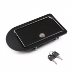 For Land Rover Defender90 110 130 04-18 Black Stainless steel Car Oil Fuel Tank Cap With Key Lock Cover Stickers Car must