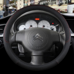 jaoks Citroen C2 9Colors auto rooli kate PU nahk libisemisvastane auto lisatarvikud O shape Black