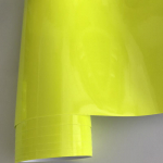 50cm Laius L&auml;ikiv Neoon Fluorestseeruv Kollane Vin&uuml;&uuml;l S&otilde;iduki Auto Kiletamine Kile Leht Rull &Otilde;humullidega 10cm x 152cm