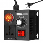 AC220V 5000W Astmevaba Pinge Regulaator Kaasaskantav Muudetav Monofaasiline Pinge Kontroller Temperatuuri Kiiruse Valguse Regulaator 10V-220V