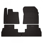 Dywaniki samochodowe gumowe do: Peugeot Rifter kombivan (2018-) - czarne, dopasowane