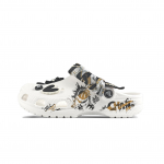 Crocs Crush Clog EVA Graffiti Kolju Dekoratiivne Pandla K&auml;sitsi Maalitud Vabaaja Mood Mitmek&uuml;lgsed Augud Kingad Unisex Valge 43-44 valge