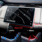 13,1-tolline Land Rover Range -2025 autode GPS-navigatsiooniekraani karastatud klaasist tarvikud Kriimustuskindel kaitsekile 13.1 inch